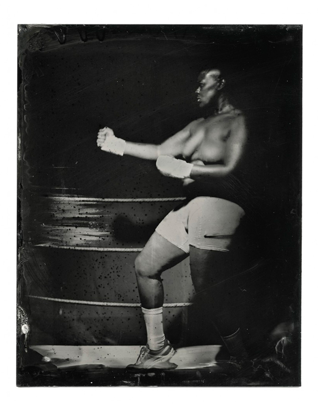 Meg Turner & Courtney Webster - The Unseen Boxer 02 (Diptych) - 20 x 16 - $700 Unframed $1050 Framed